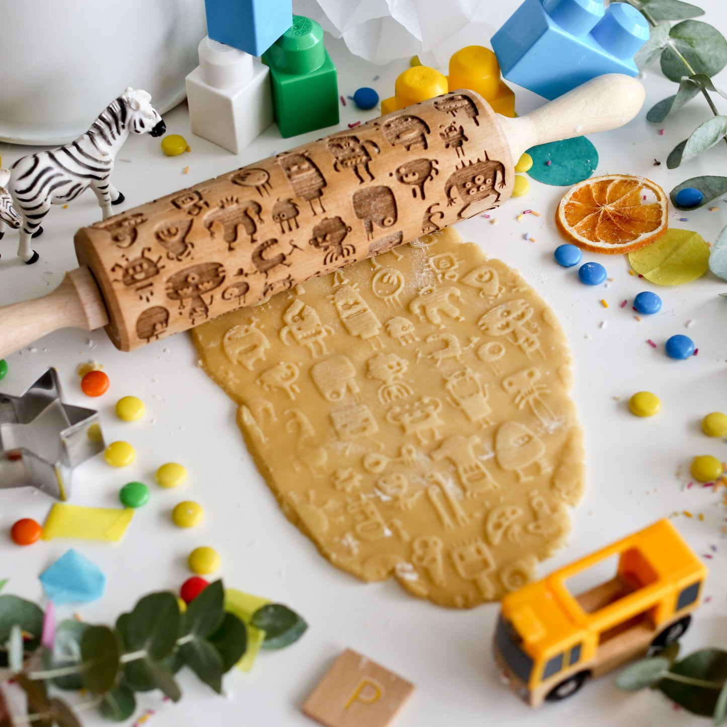 Monsters 1 Rolled Out Square